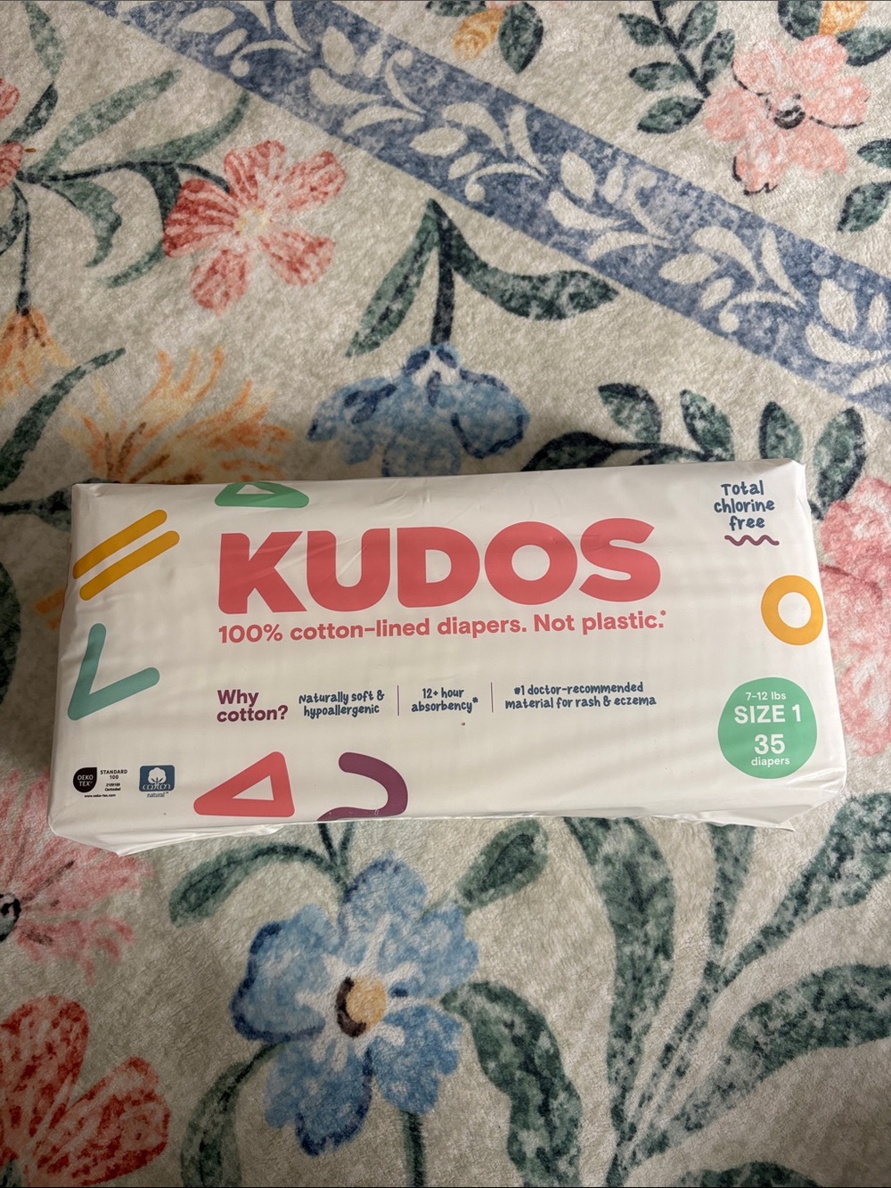5pk Kudos Diapers Size 1 (7-12lbs)